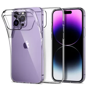 Силиконов калъф за iPhone 14 Pro, 2mm, Прозрачен
