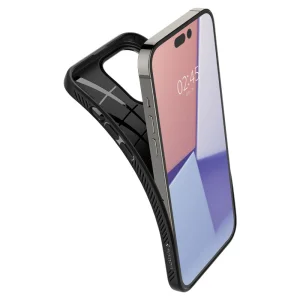 Shockproof Case Spigen Liquid Air for iPhone 14 Pro Max, ACS04813, Matte, Black 5