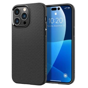Удароустойчив Калъф Spigen Liquid Air за iPhone 14 Pro Max, ACS04813, Matte, Черен