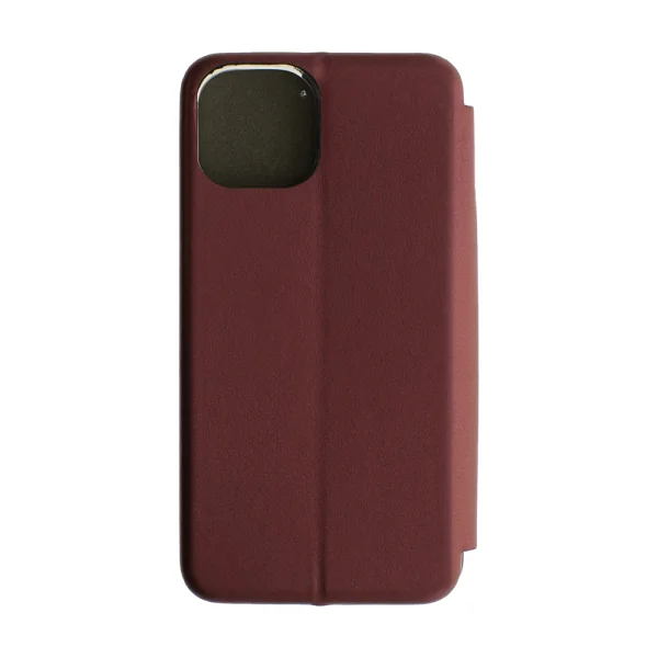 Калъф Тефтер ELEGANCE за iPhone 14, бордо 3