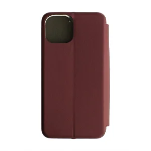 Калъф Тефтер ELEGANCE за iPhone 14, бордо 3