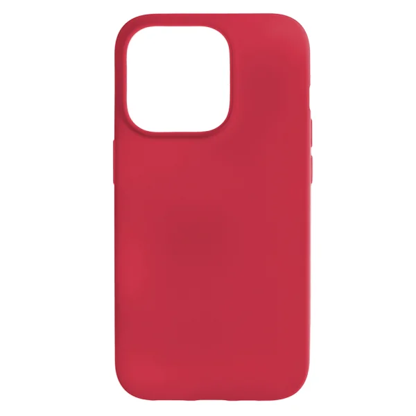 Силиконов калъф Level за iPhone 14 Pro, Червен 3