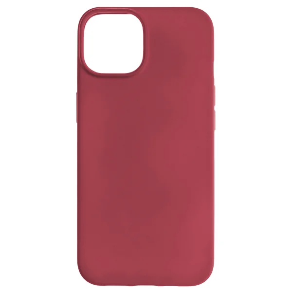 Silicone case Level for iPhone 14 Plus, Dark red 3