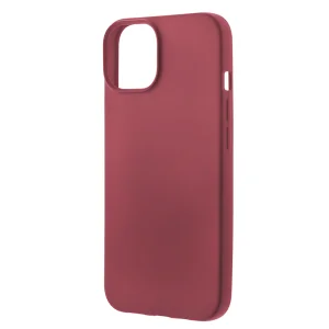 Силиконов калъф Level за iPhone 14 Plus, Тъмно червен