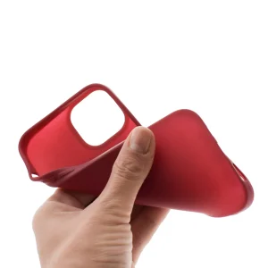 Silicone case Level for iPhone 14 Plus, Dark red 4