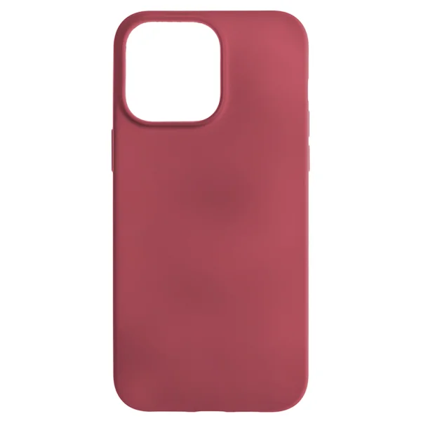 Silicone case Level for iPhone 14 Pro Max, Dark red 1