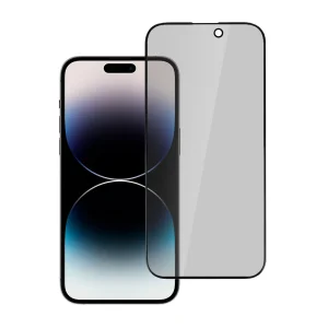 Стъклен Протектор 5D Full Glue PRIVACY за iPhone 14 Pro Max, Черен