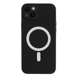Силиконов калъф Mag-net за iPhone 14, Черен