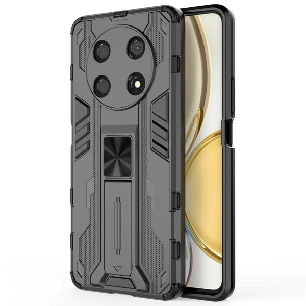 Удароустойчив гръб Vertical Kickstand за Honor X30 / X9 5G / Magic 4 Lite 5G, черен 1