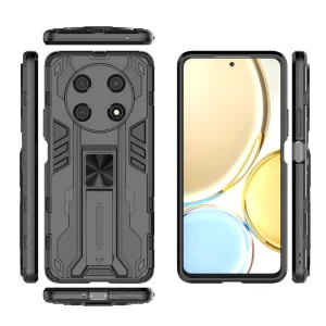 Удароустойчив гръб Vertical Kickstand за Honor X30 / X9 5G / Magic 4 Lite 5G, черен 3