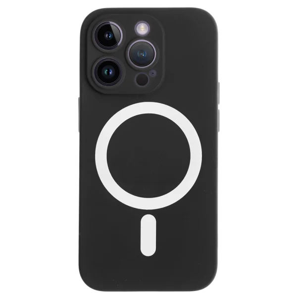 Силиконов калъф Mag-net за iPhone 14 Pro Max, Черен 1