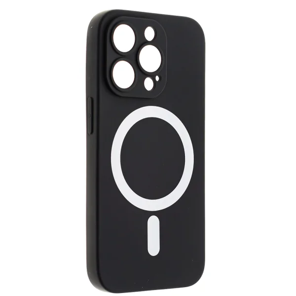 Силиконов калъф Mag-net за iPhone 14 Pro Max, Черен 3