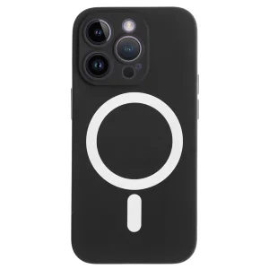 Силиконов калъф Mag-net за iPhone 14 Pro Max, Черен