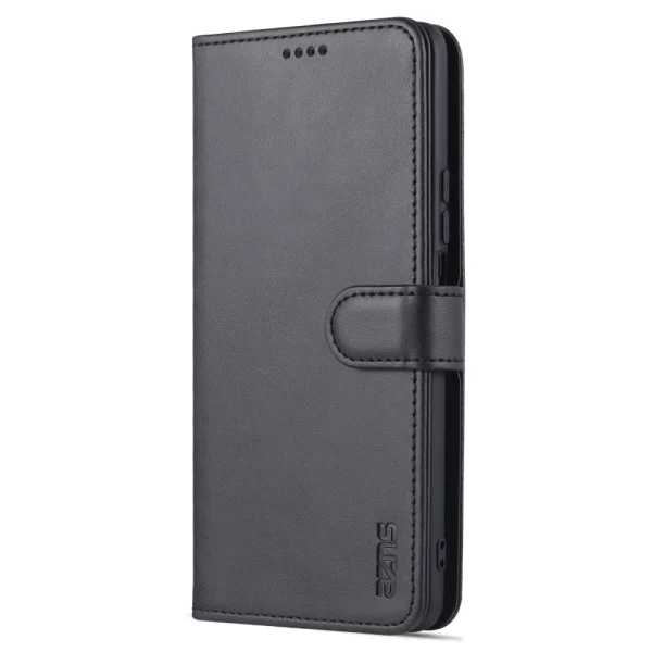 AZNS Leather Wallet Case for Honor X30 / X9 5G / Magic 4 Lite 5G, black 2