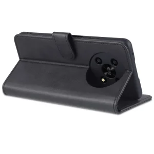 AZNS Leather Wallet Case for Honor X30 / X9 5G / Magic 4 Lite 5G, black 5