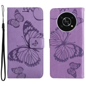 Калъф Тефтер Butterfly за Honor X9 5G/X30 5G/Magic 4 Lite 5G, лилав