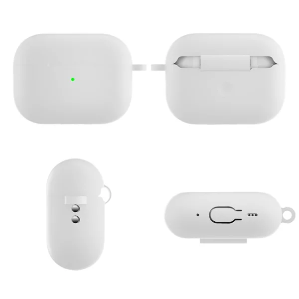 Anti-drop Silicone Case for AirPods Pro 2, White 5