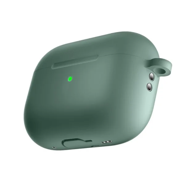 Силиконов калъф Anti-drop за слушалки AirPods Pro 2, Тъмно зелен 3