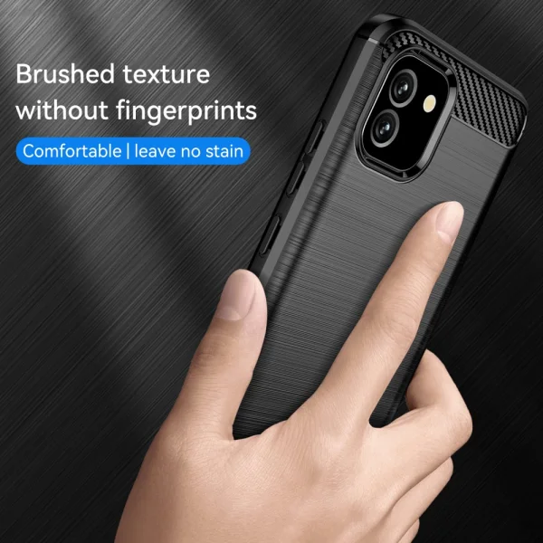 Силиконов Калъф Carbon за Samsung Galaxy A03, черен 3