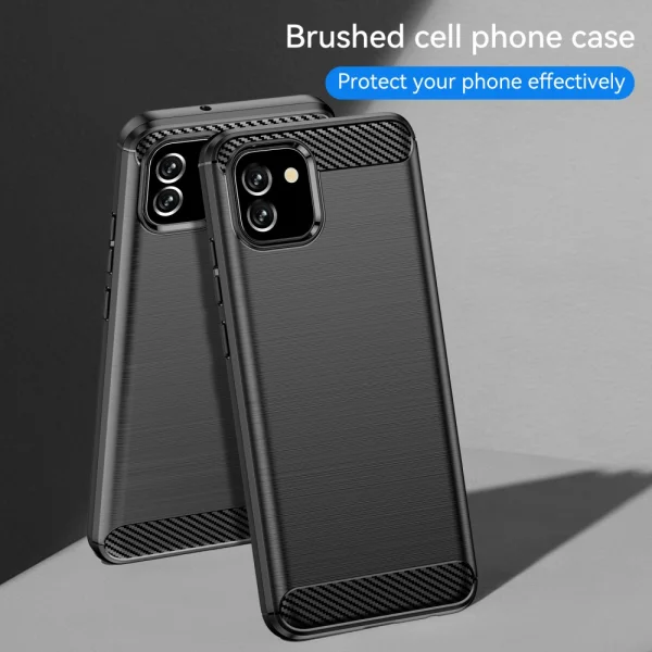 Силиконов Калъф Carbon за Samsung Galaxy A03, черен 6