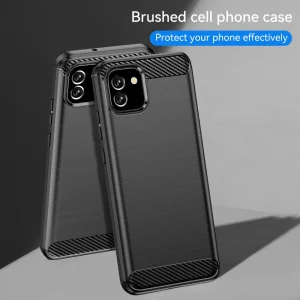 Силиконов Калъф Carbon за Samsung Galaxy A03, черен 6