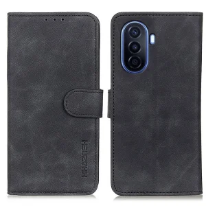 Калъф Тефтер KHAZNEH Retro Leather за Huawei nova Y70 4G,черен