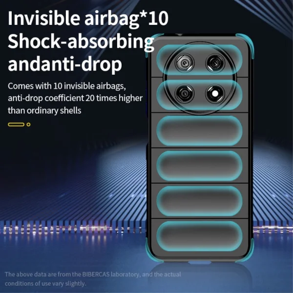 Силиконов калъф Wear-resistant за Huawei Enjoy 50 Pro 4G / nova Y90 4G,черен 3