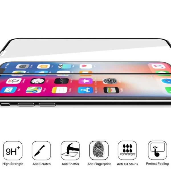 5D Full Glue Tempered Glass Protector for iPhone XS Max / iPhone 11 Pro Max, Black 3