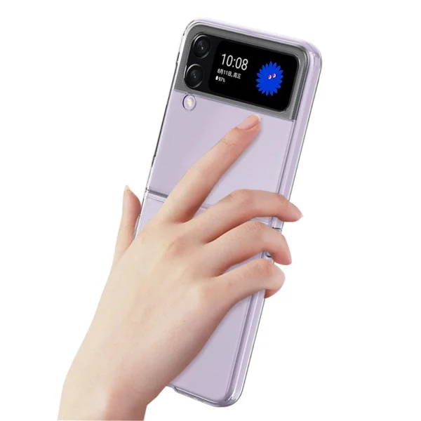 Пластмасов Гръб за Samsung Galaxy Z Flip4 5G, прозрачен 3