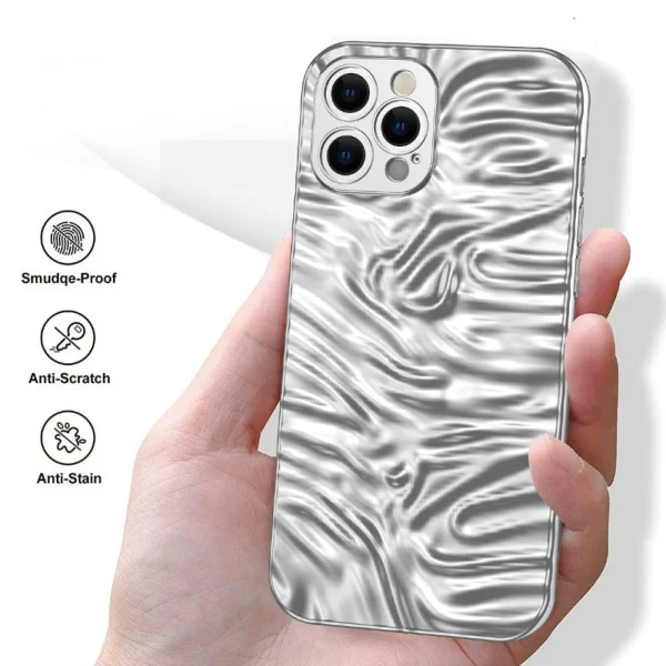 Electroplating Anti-drop case for iPhone 12 Pro Max, silver 2