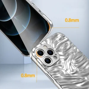 Electroplating Anti-drop case for iPhone 12 Pro Max, silver 3