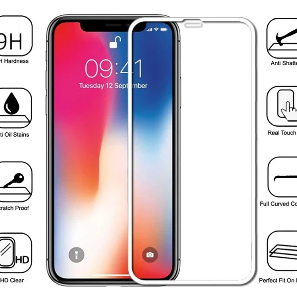 Стъклен протектор 5D Full Glue за Iphone XS Max / iPhone 11 Pro Max 2