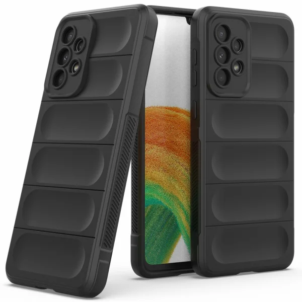 Силиконов калъф Wear-resistant за Samsung Galaxy A53 5G, черен 2