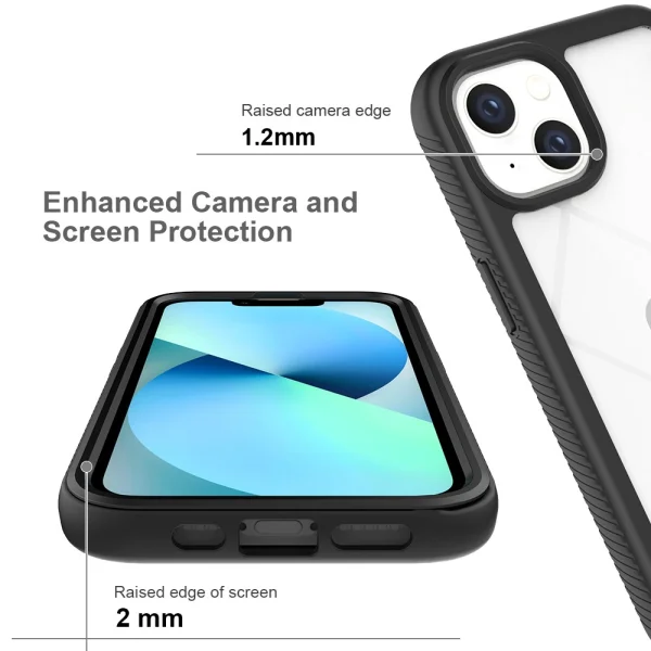Shockproof case for iPhone 14, Black 3