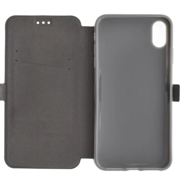 Wallet case BOOK POCKET for IPhone XS Max (6.5), Gray 3