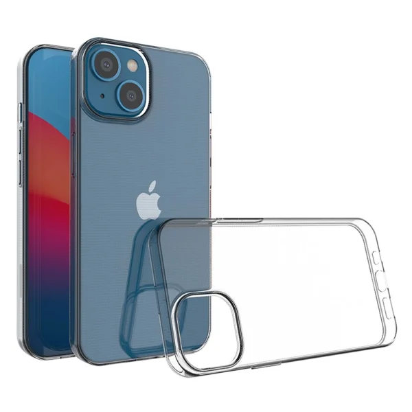 Силиконов калъф за Iphone 14, прозрачен 3