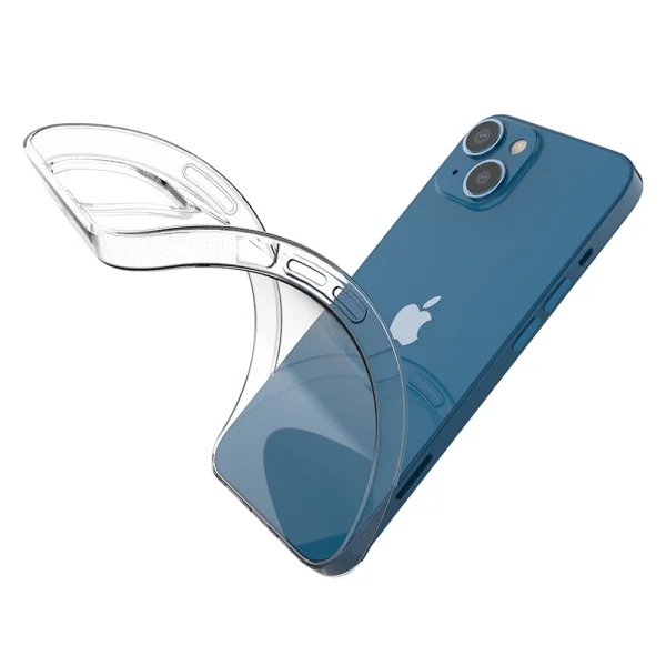 Силиконов калъф за Iphone 14, прозрачен 5