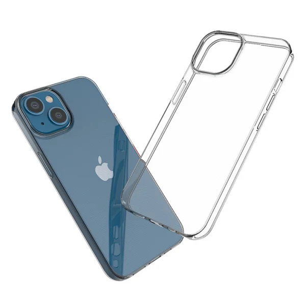 Силиконов калъф за Iphone 14, прозрачен 4