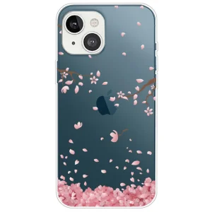Силиконов калъф за iPhone 14, Черешов цвят