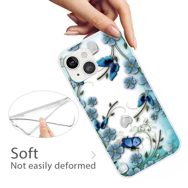 Силиконов калъф за iPhone 14, Пеперуди 2