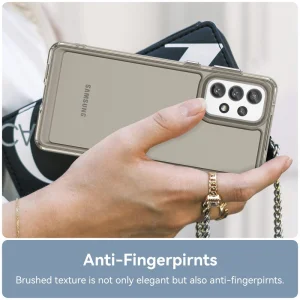 Силиконов калъф Candy за Samsung Galaxy A33 5G, Прозрачен-Сив 4