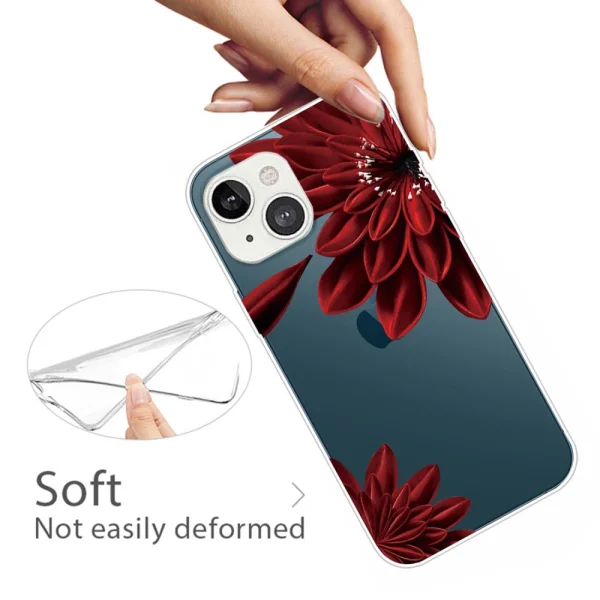 Силиконов калъф за iPhone 14, Цвете 2