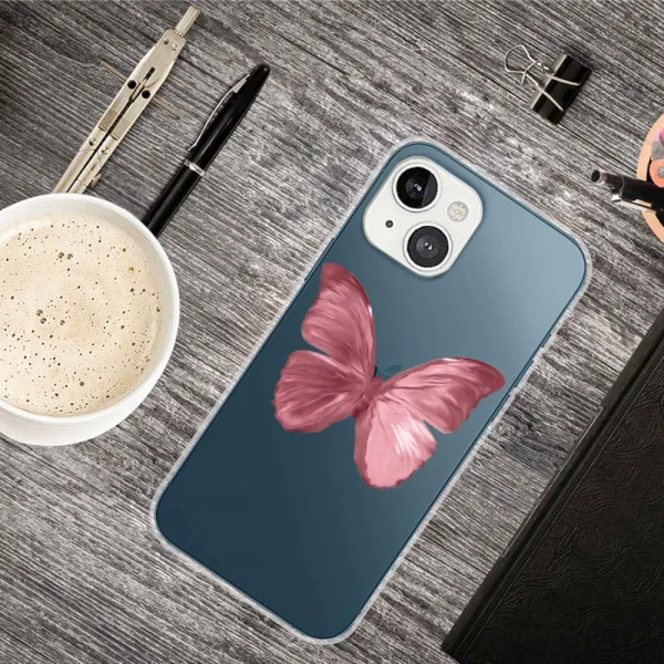 Silicone case for iPhone 14, Butterfly 3