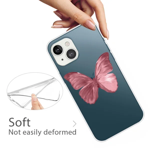 Silicone case for iPhone 14, Butterfly 2
