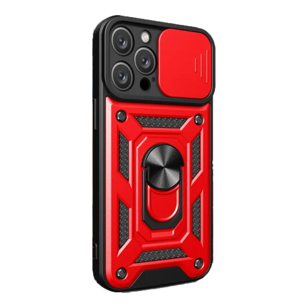 Shockproof case for Iphone 14 Pro, with stand, red 2