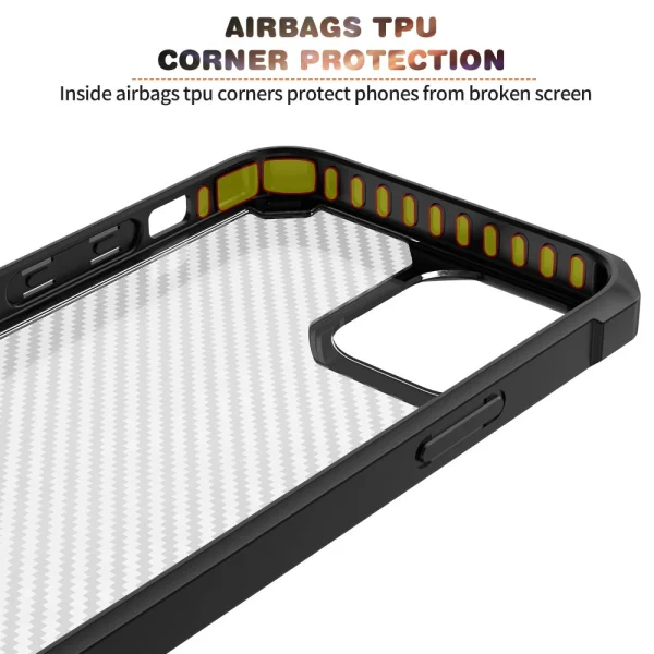 Shockproof Carbon Case for Iphone 14 Pro, Black 5