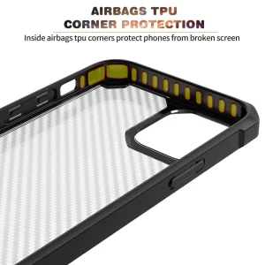 Удароустойчив Калъф Shockproof Carbon за Iphone 14 Plus, Черен 3