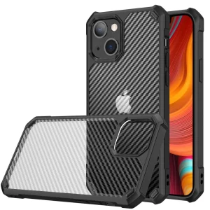 Удароустойчив Калъф Shockproof Carbon за Iphone 14 Plus, Черен