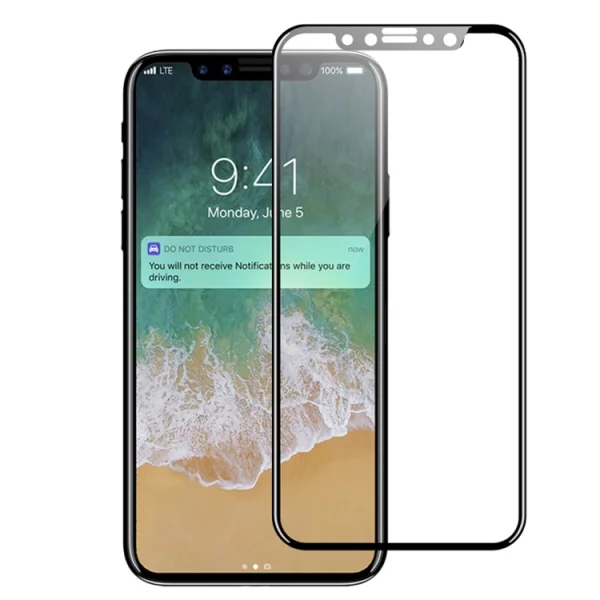5D Full Glass Screen Protector for iPhone X / Xs / iPhone 11 Pro, Black 1