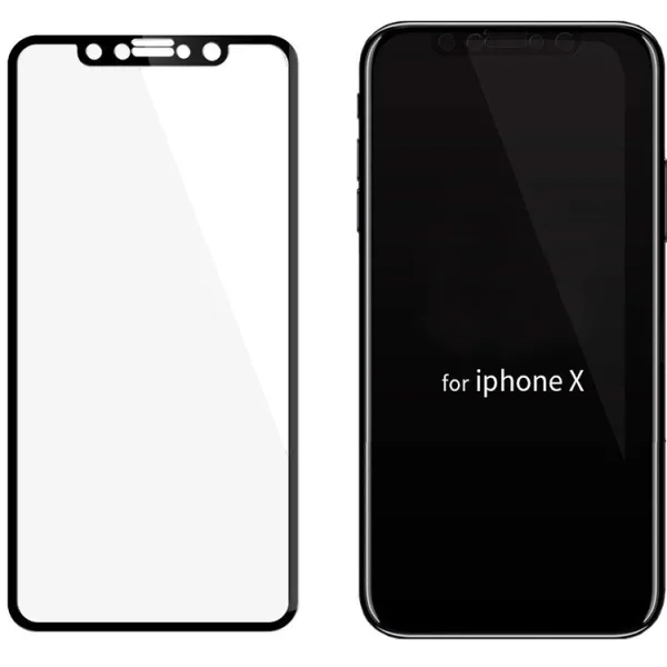 5D Full Glass Screen Protector for iPhone X / Xs / iPhone 11 Pro, Black 3